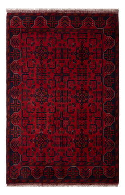 Afghan Teppich - Kunduz - 196 x 130 cm - dunkelrot