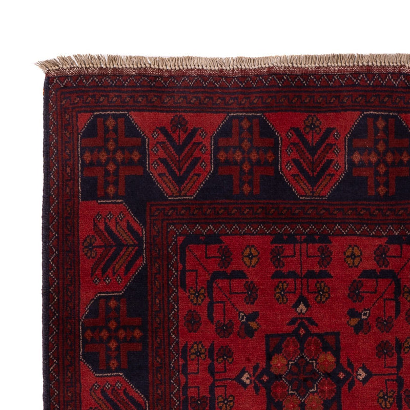 Afghan Teppich - Kunduz - 193 x 127 cm - dunkelrot