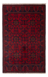Afghan Teppich - Kunduz - 196 x 121 cm - dunkelrot