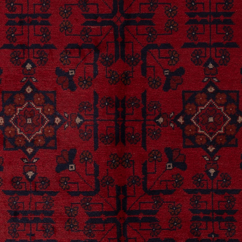 Afghan Teppich - Kunduz - 192 x 127 cm - dunkelrot