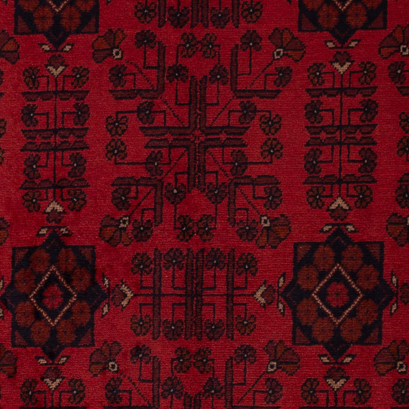 Afghan Teppich - Kunduz - 195 x 125 cm - dunkelrot
