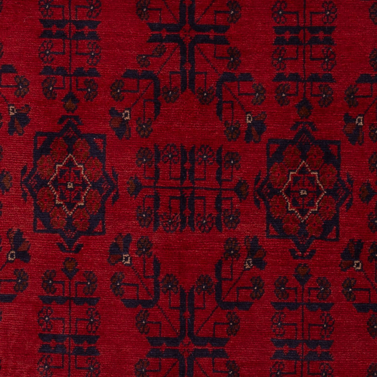 Afghan Teppich - Kunduz - 195 x 121 cm - dunkelrot