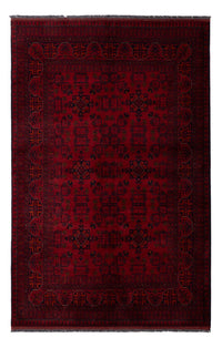 Afghan Teppich - Kunduz - 198 x 129 cm - dunkelrot