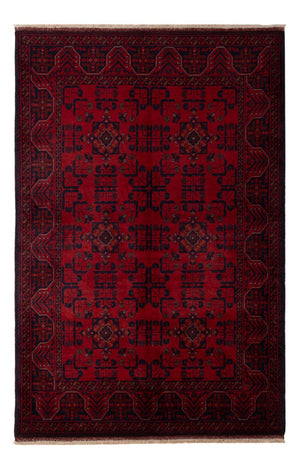 Afghan Teppich - Kunduz - 195 x 125 cm - dunkelrot