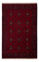 Afghan Teppich - Kunduz - 196 x 129 cm - dunkelrot