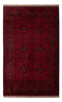 Afghan Teppich - Kunduz - 201 x 130 cm - dunkelrot