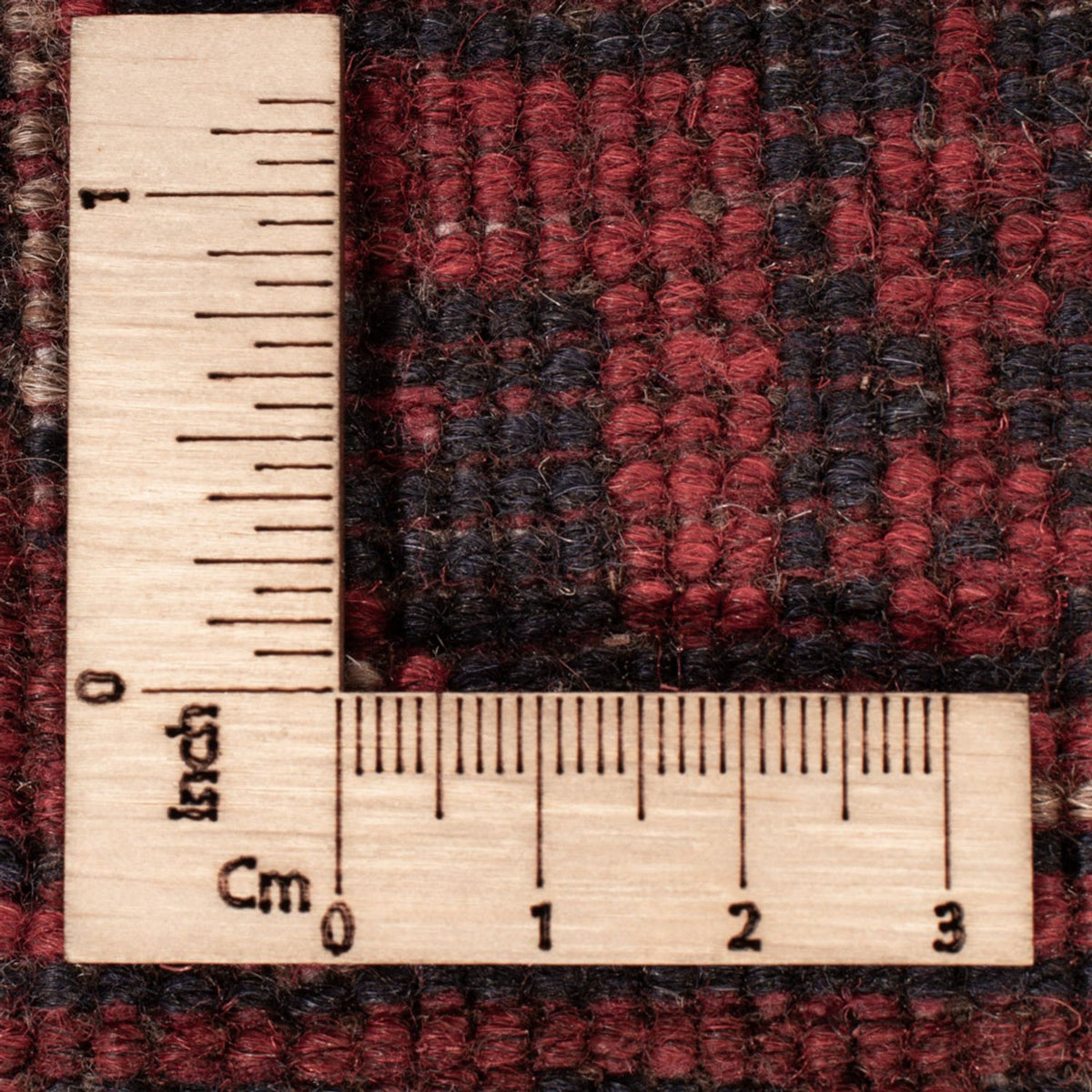 Afghan Teppich - Kunduz - 201 x 130 cm - dunkelrot