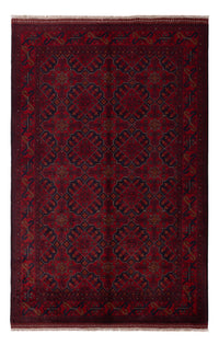 Afghan Teppich - Kunduz - 196 x 123 cm - dunkelrot