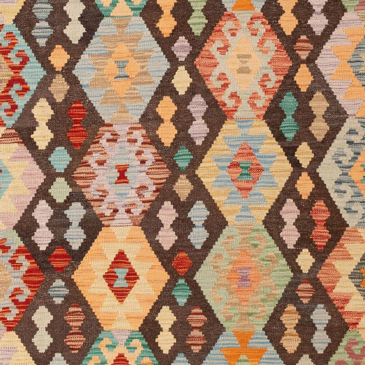 Kelim Teppich - Splash - 301 x 202 cm - mehrfarbig