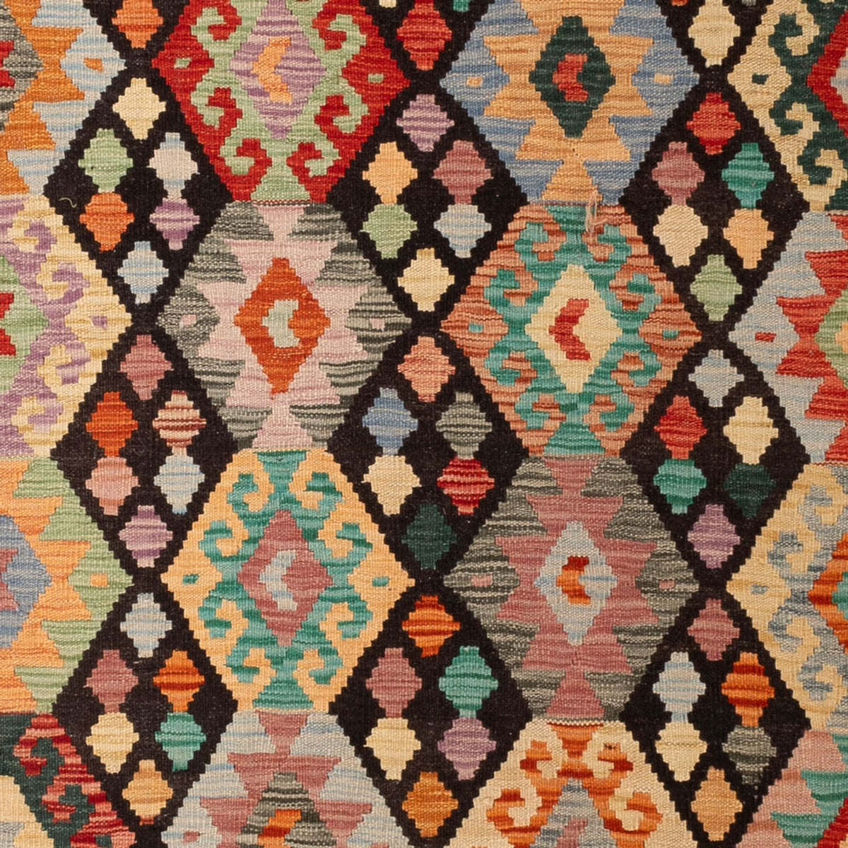 Kelim Teppich - Splash - 298 x 201 cm - mehrfarbig