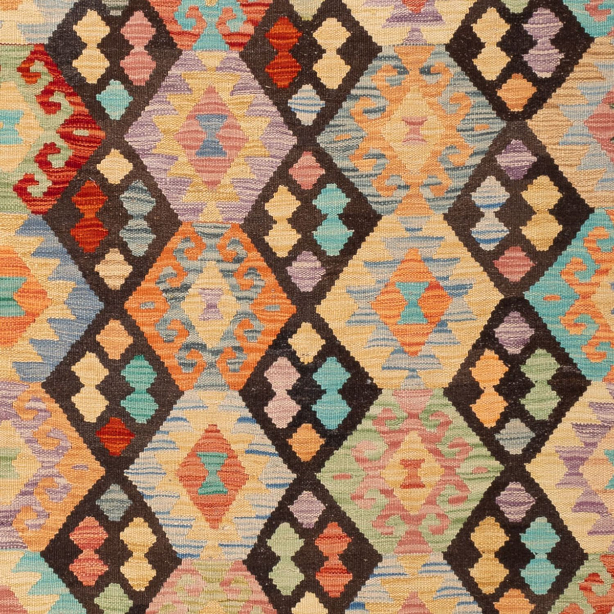 Kelim Teppich - Splash - 307 x 199 cm - mehrfarbig