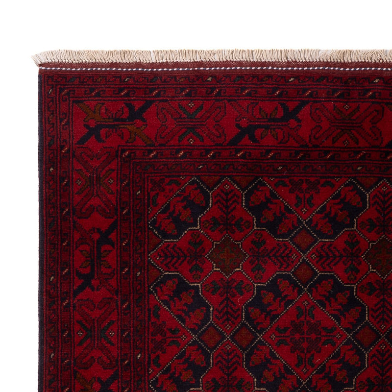 Afghan Teppich - Kunduz - 195 x 123 cm - dunkelrot
