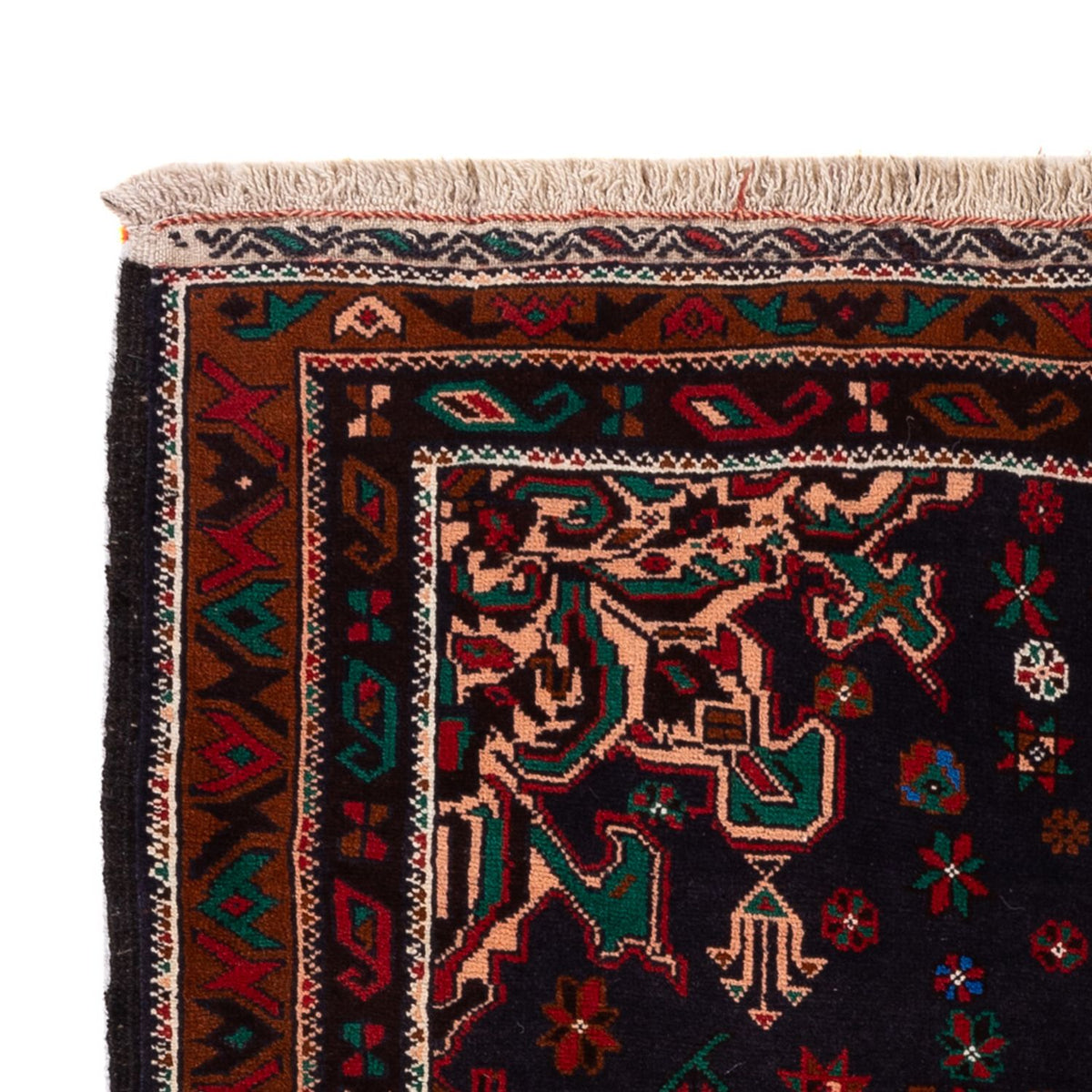 Belutsch Teppich - 180 x 105 cm - dunkelblau