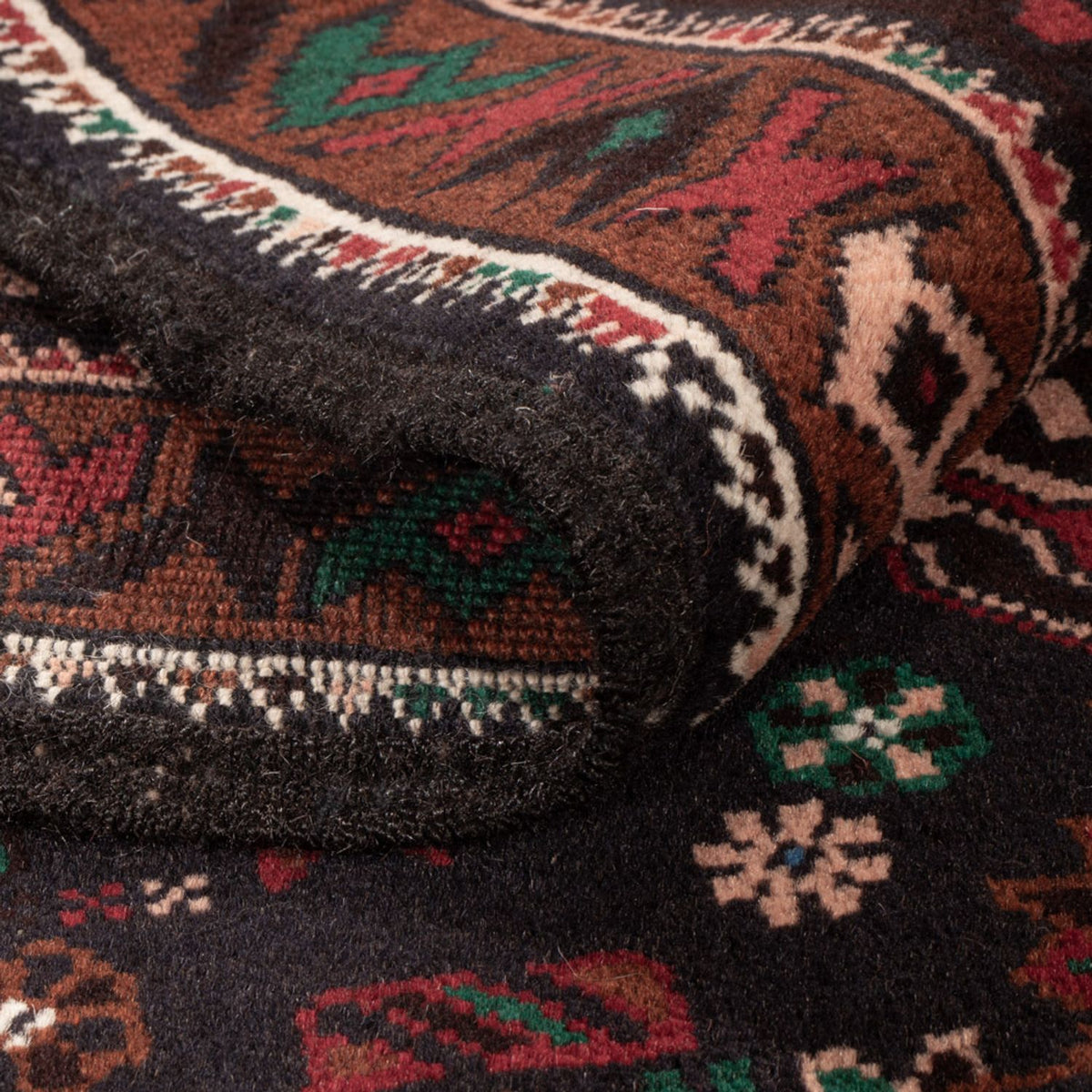 Belutsch Teppich - 180 x 105 cm - dunkelblau