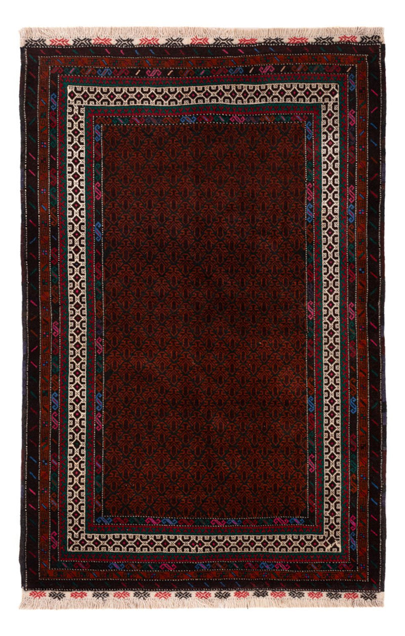 Belutsch Teppich - 194 x 123 cm - dunkelrot