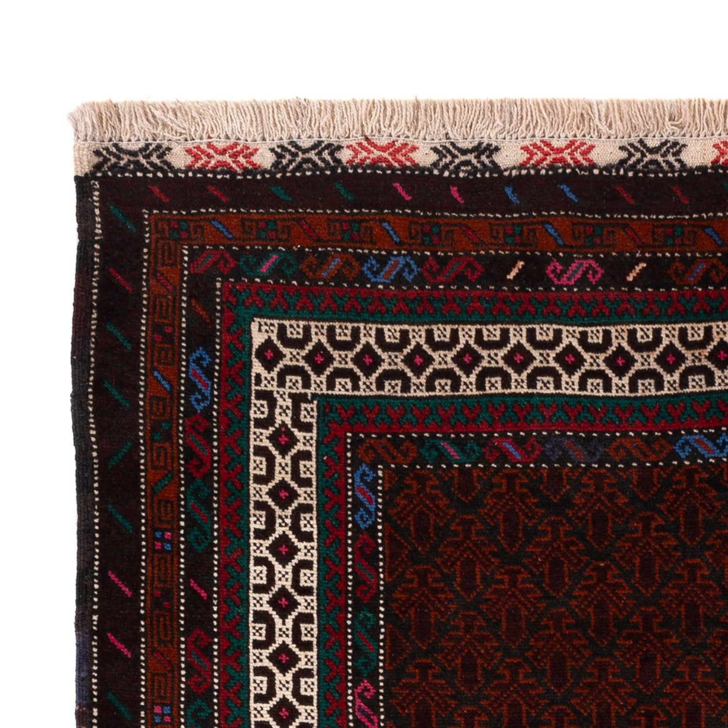 Belutsch Teppich - 194 x 123 cm - dunkelrot