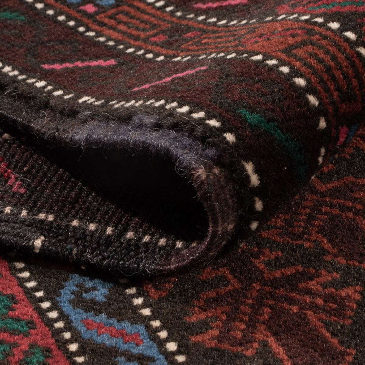 Belutsch Teppich - 194 x 123 cm - dunkelrot