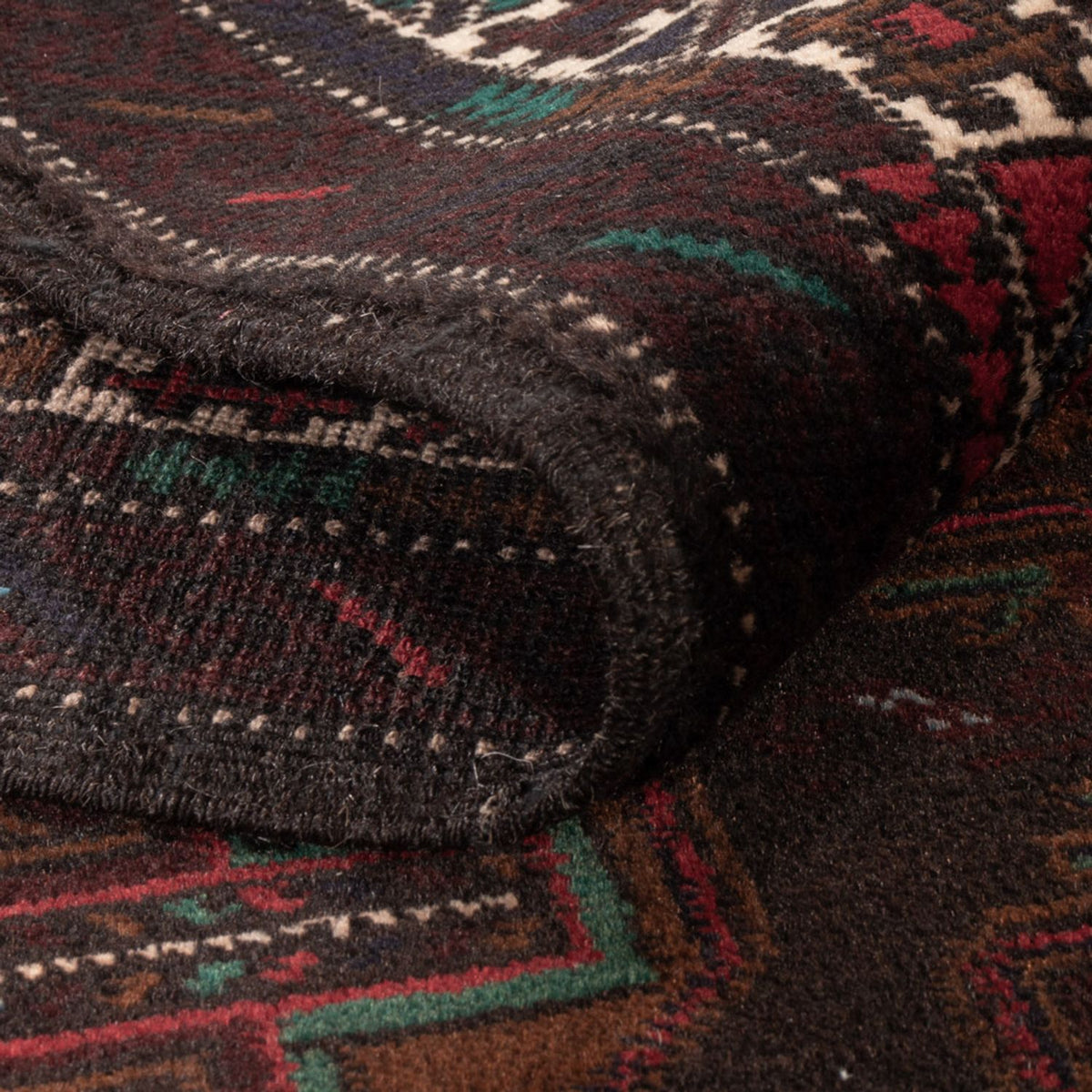 Belutsch Teppich - 198 x 116 cm - dunkelrot