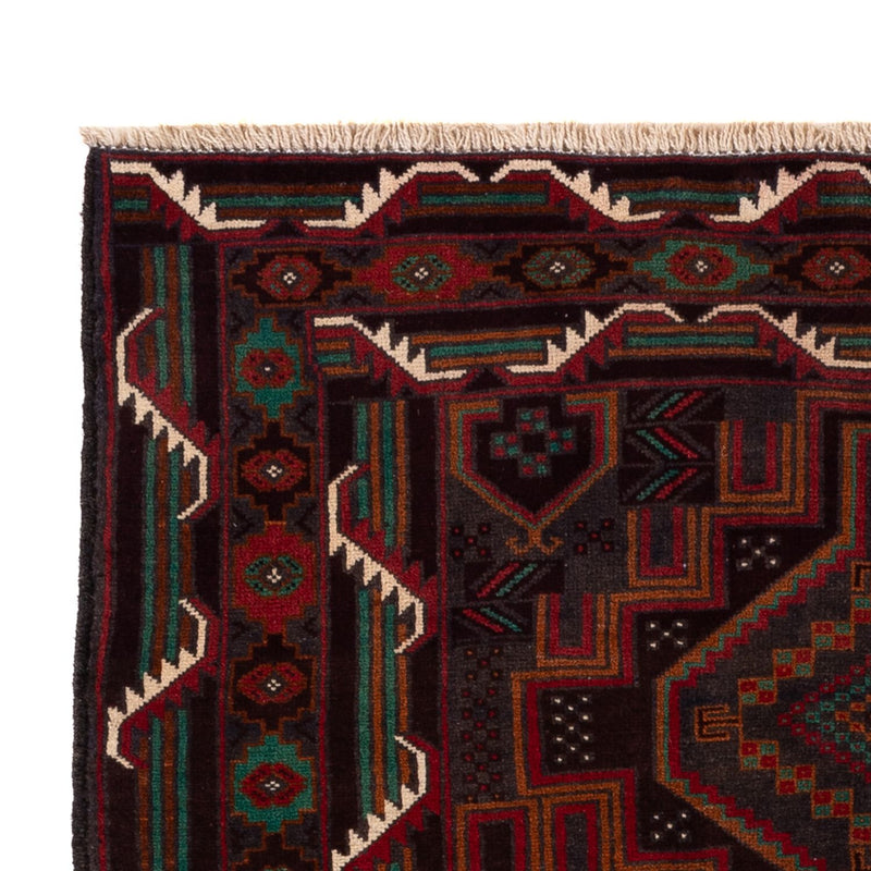 Belutsch Teppich - 183 x 114 cm - dunkelrot