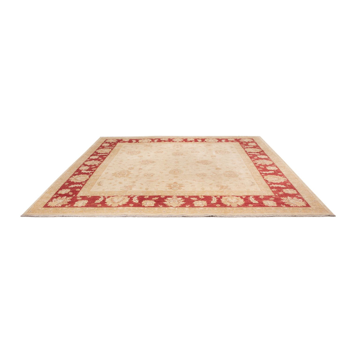 Ziegler Teppich quadratisch  - 340 x 345 cm - rot