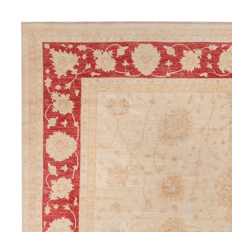 Ziegler Teppich quadratisch  - 394 x 398 cm - beige