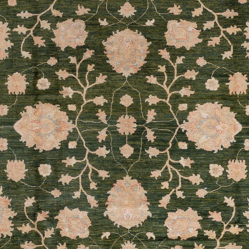 Ziegler Teppich - 440 x 308 cm - grün