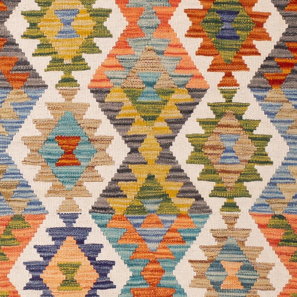 Kelim Teppich - Splash - 197 x 153 cm - bunt