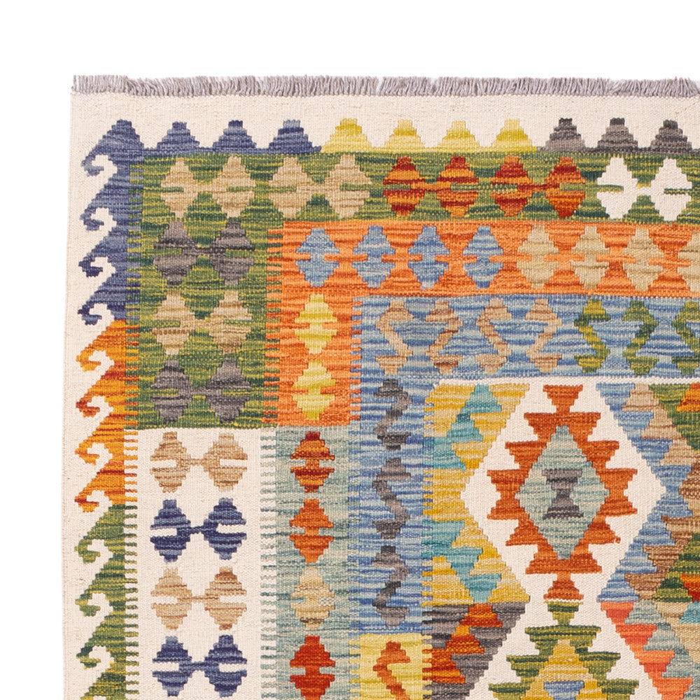 Kelim Teppich - Splash - 197 x 153 cm - bunt