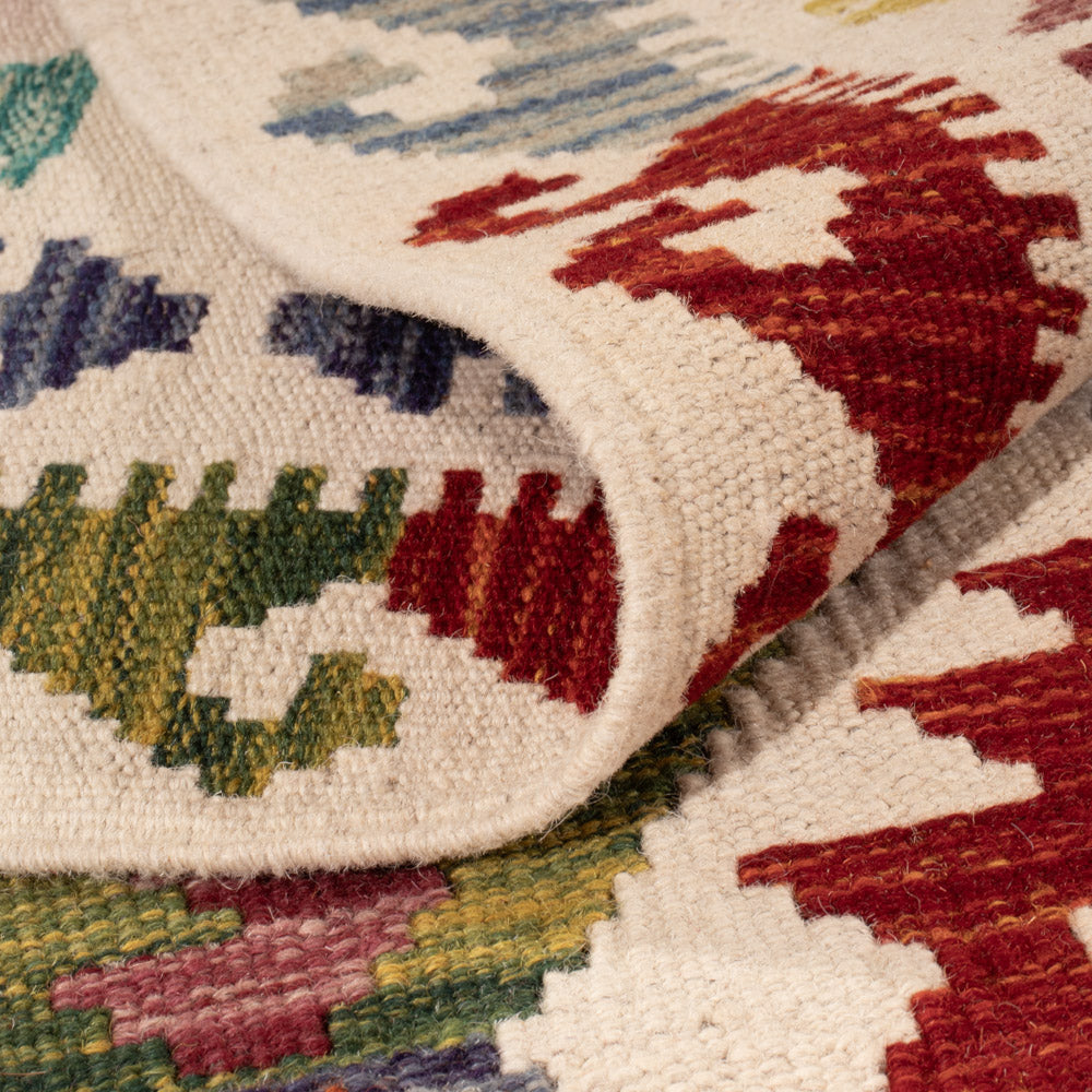 Kelim Teppich - Splash - 155 x 97 cm - bunt