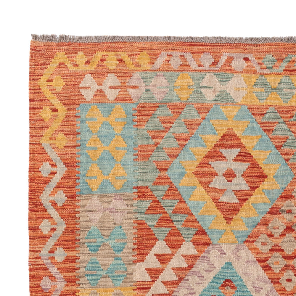 Kelim Teppich - Splash - 198 x 151 cm - bunt