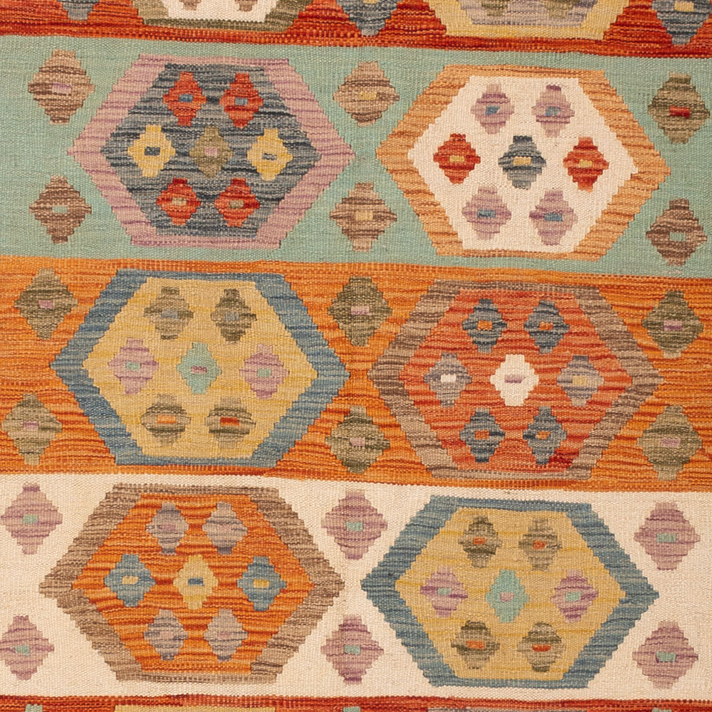 Kelim Teppich - Splash - 249 x 172 cm - bunt