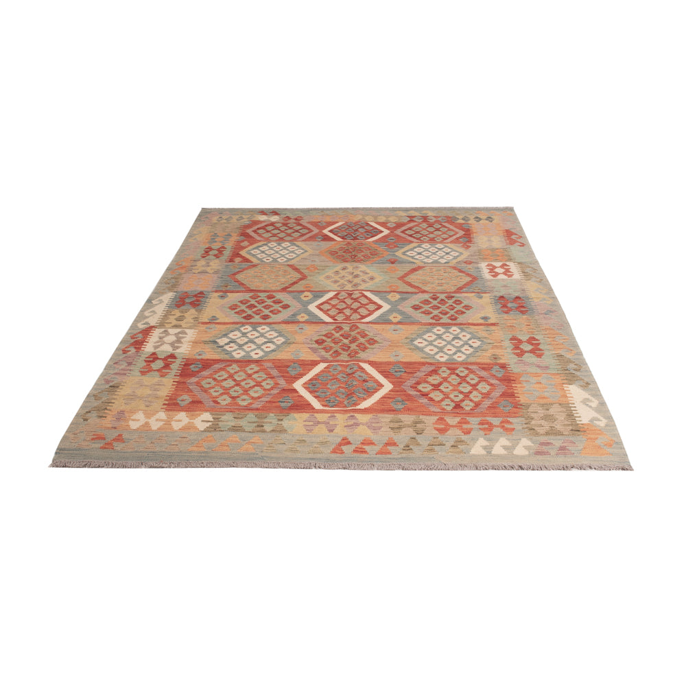 Kelim Teppich - Splash - 246 x 165 cm - bunt