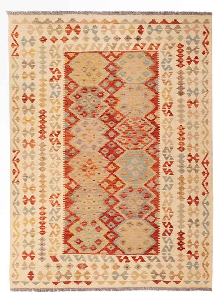 Kelim Teppich - Splash - 248 x 175 cm - bunt