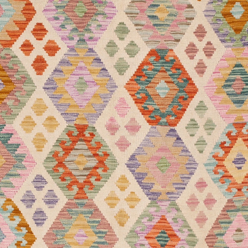 Kelim Teppich - Splash - 253 x 174 cm - bunt