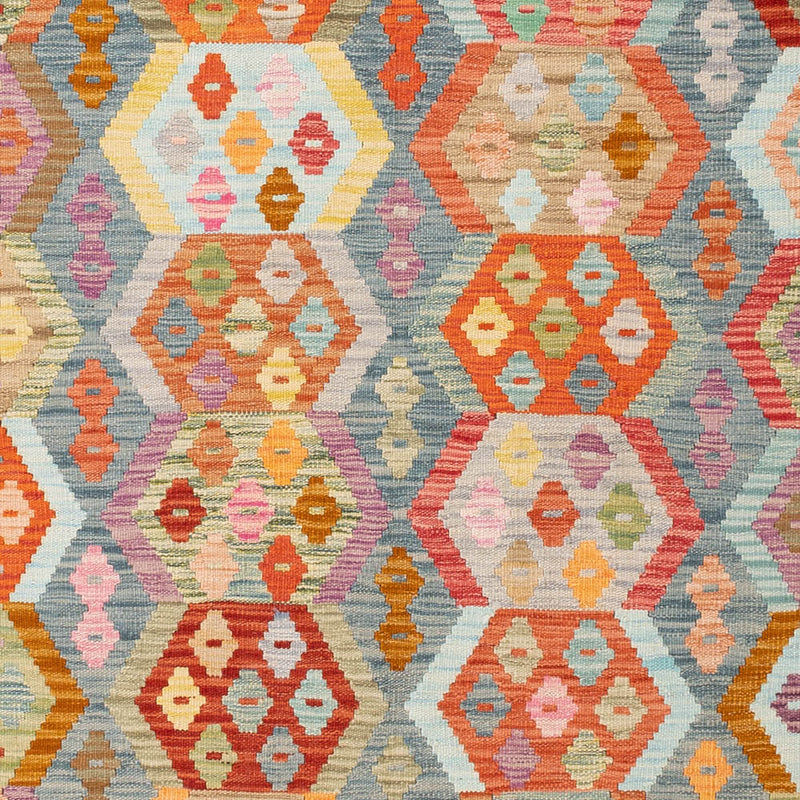 Kelim Teppich - Splash - 242 x 178 cm - bunt