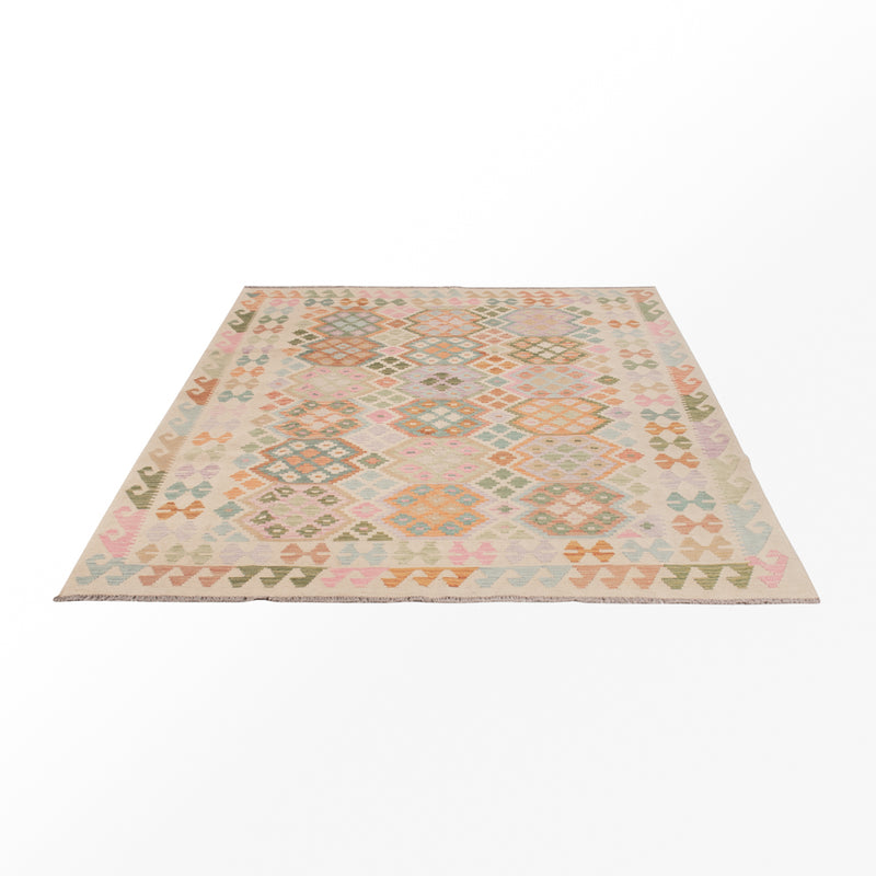 Kelim Teppich - Splash - 245 x 184 cm - bunt