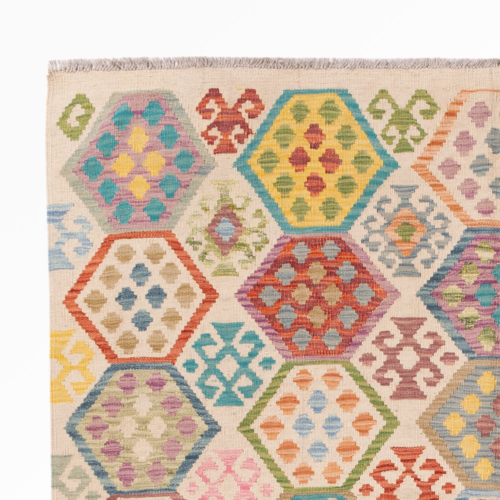 Kelim Teppich - Splash - 235 x 176 cm - bunt