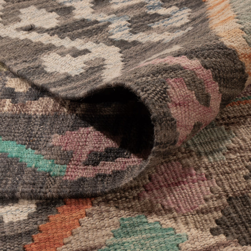 Kelim Teppich - Splash - 241 x 185 cm - bunt