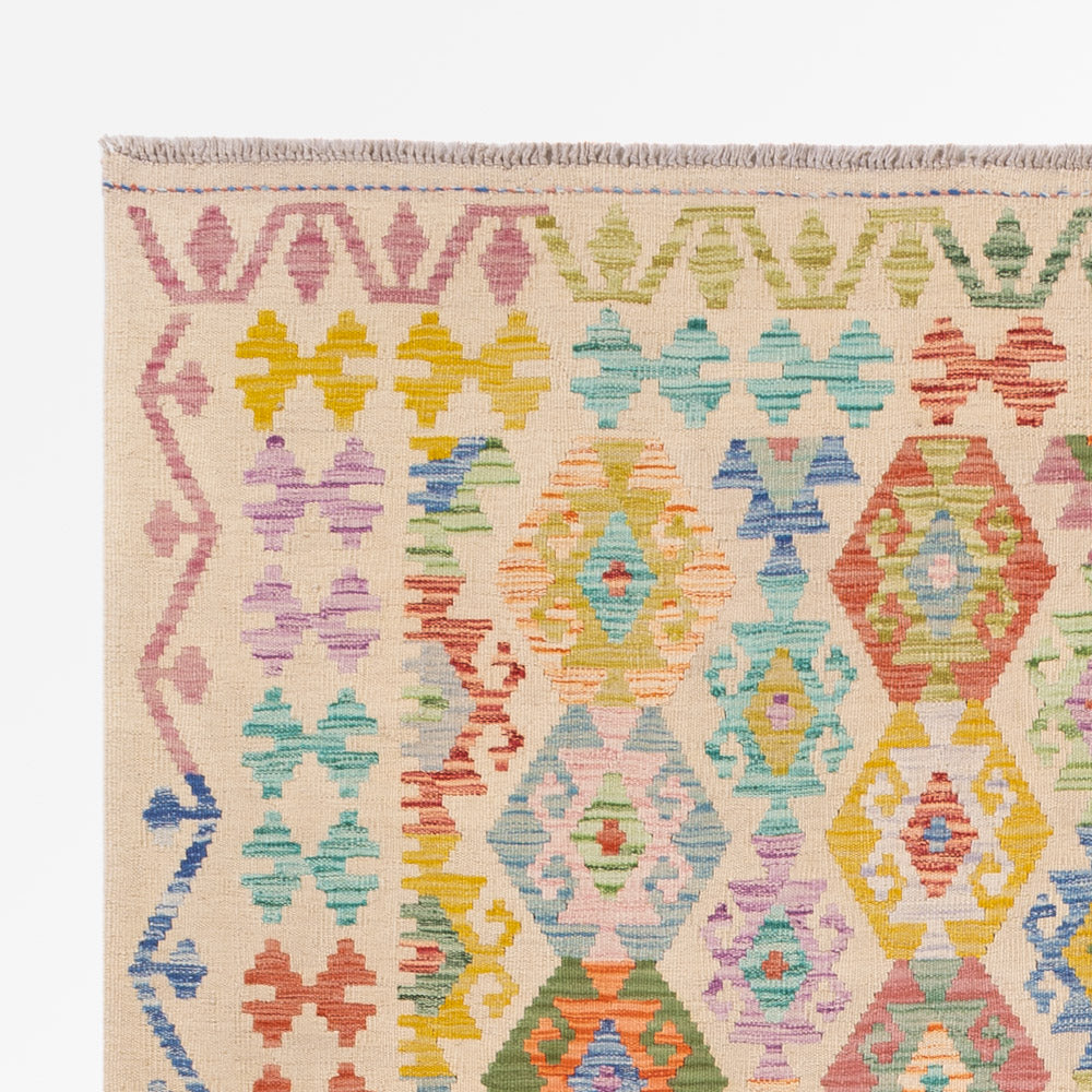 Kelim Teppich - Splash - 246 x 179 cm - bunt