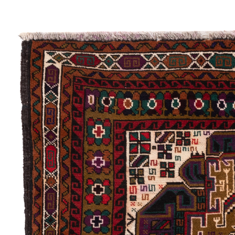 Belutsch Teppich - 134 x 84 cm - mehrfarbig