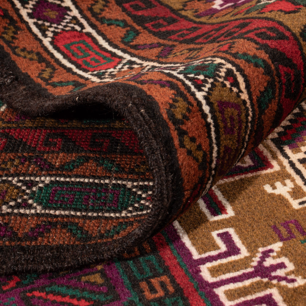 Belutsch Teppich - 134 x 84 cm - mehrfarbig