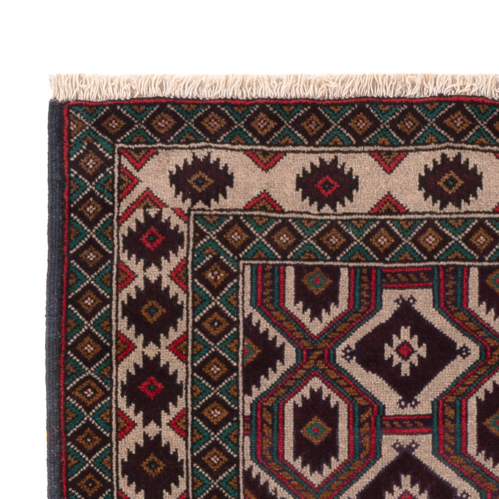 Belutsch Teppich - 140 x 90 cm - mehrfarbig