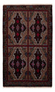 Belutsch Teppich - 140 x 90 cm - mehrfarbig