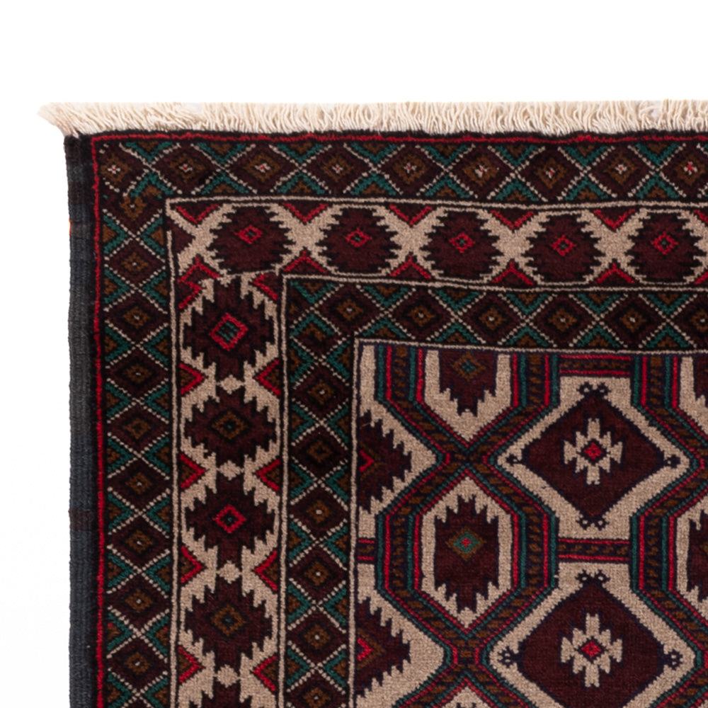 Belutsch Teppich - 140 x 90 cm - mehrfarbig