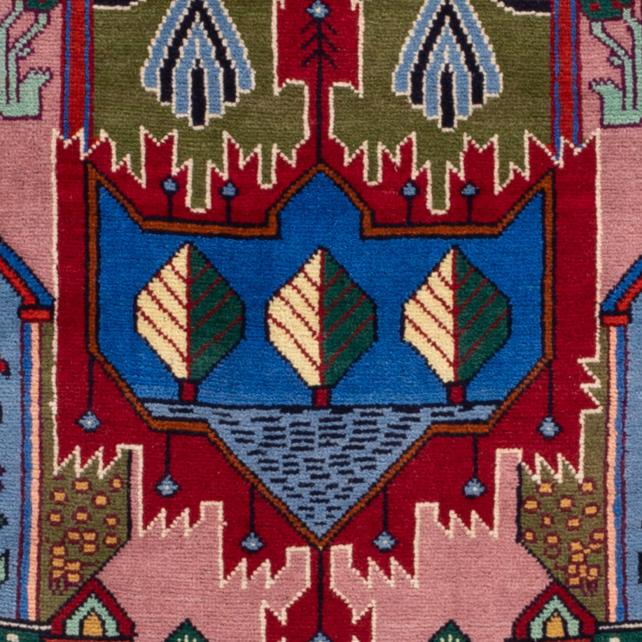 Belutsch Teppich - 140 x 90 cm - blau