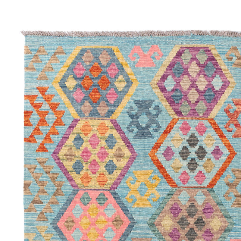 Kelim Teppich - Splash - 251 x 182 cm - bunt