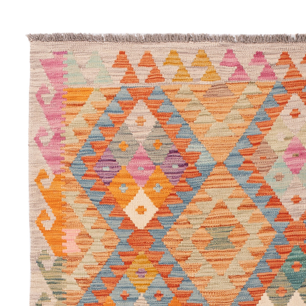 Kelim Teppich - Splash - 203 x 153 cm - bunt