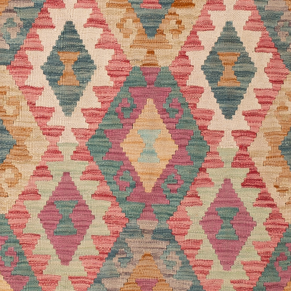 Kelim Teppich - Splash - 202 x 153 cm - bunt