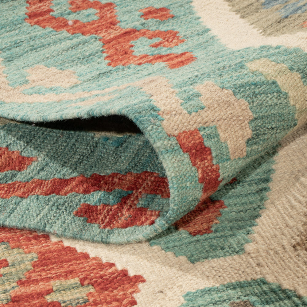 Kelim Teppich - Splash - 209 x 158 cm - bunt