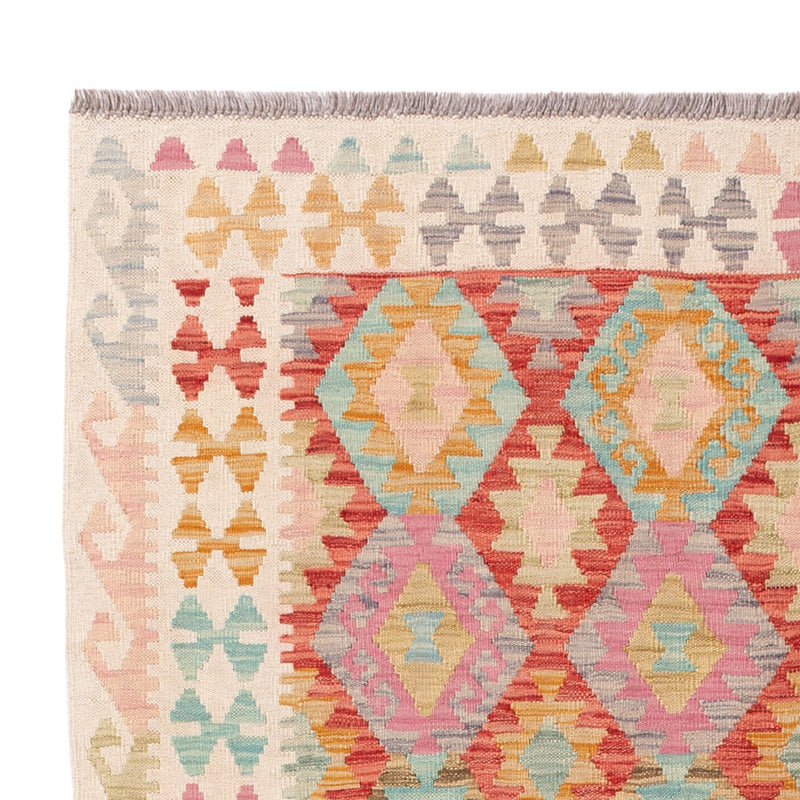Kelim Teppich - Splash - 198 x 154 cm - bunt